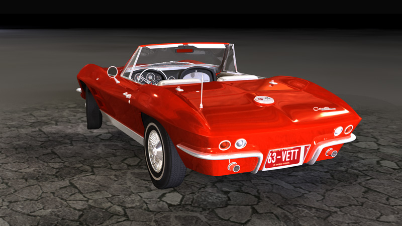 red Corvette HDR 1
