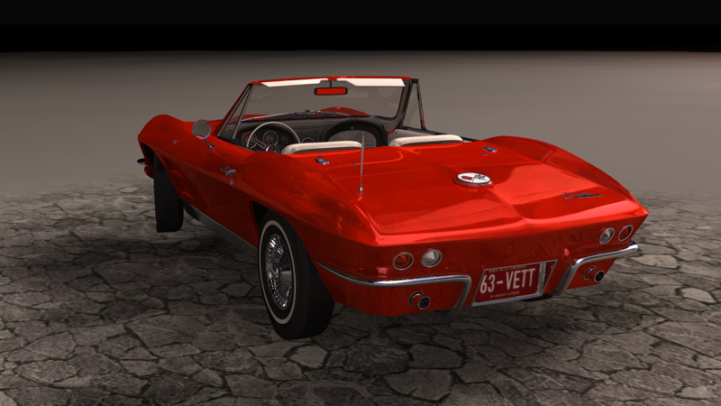 red Corvette HDR 2