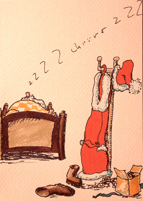 Weihnachten im Bett