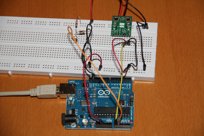 Arduino Uno und dem Stromsensor ACS709